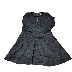 Xhilaration Crochet and Velvet Dress